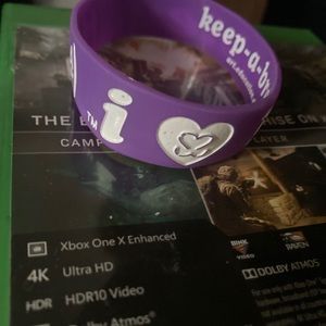 Purple I Love Boobies bracelet- Keep a Breast